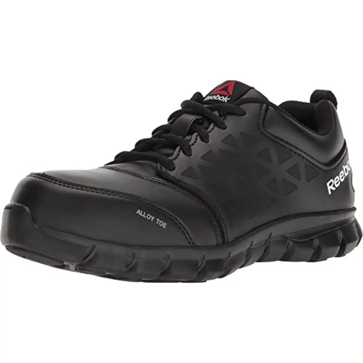 Reebok Work Women`s Sublite Cushion Electic Hazard Alloy Toe At Black - 5 Wide