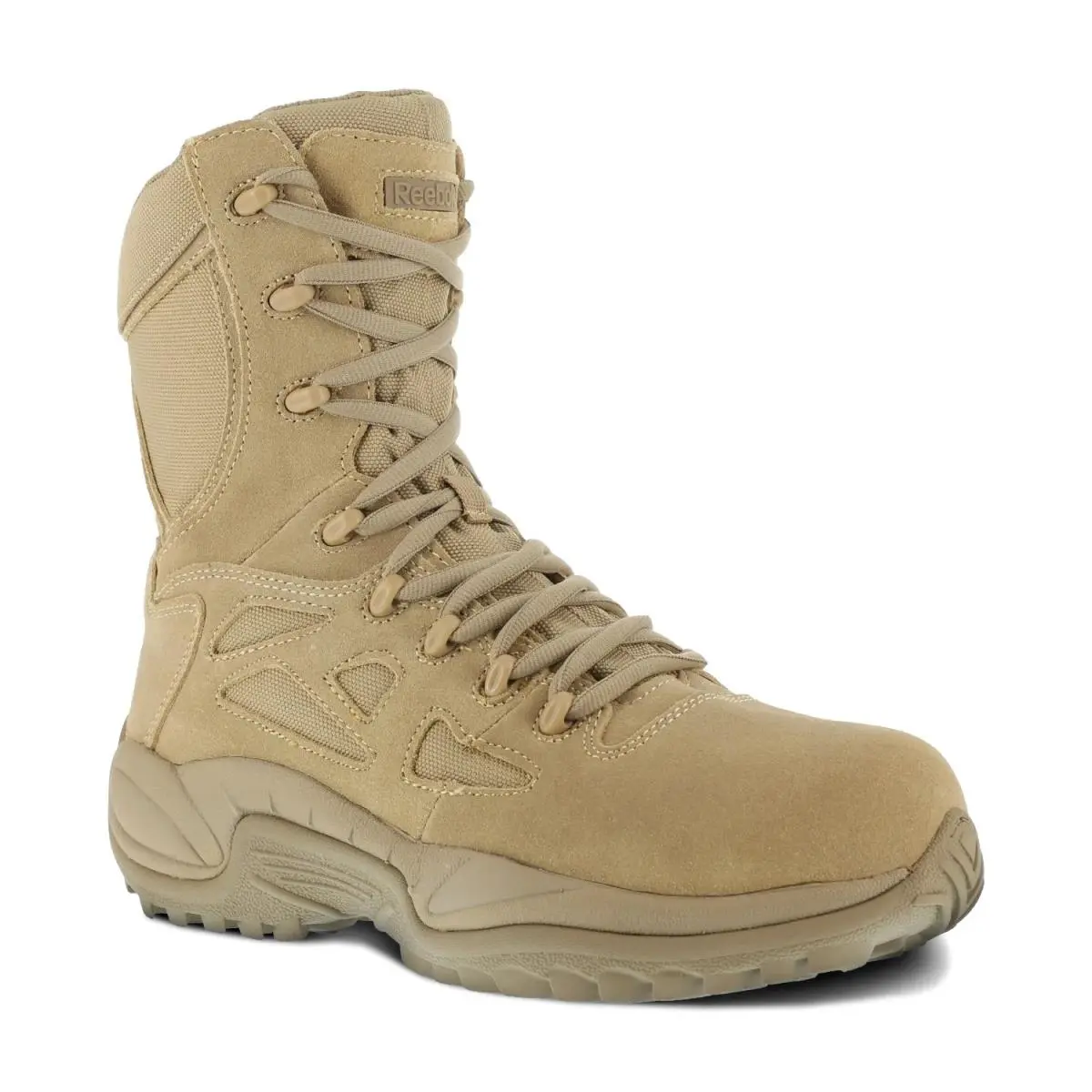 Reebok Duty Men`s Rapid Response Tactical Comp Toe 8 Boot Desert Tan - 13 Wide