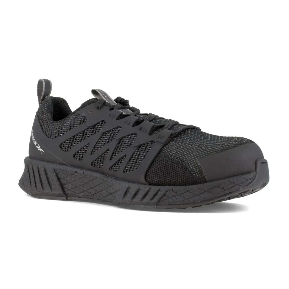 Reebok Work Women`s Fusion Flexweave Work Eh Comp Toe Shoe - B Black - 10 Wide - Black