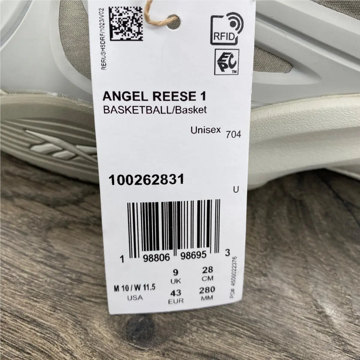Reebok shoes - Angel Reese 1 - Angel Reese - Gray 1