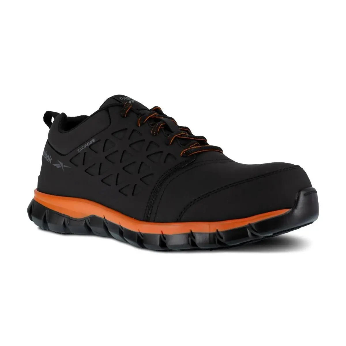 Reebok Work Men`s Sublite Cushion Work - Eh - Comp Toe Black - 9 Wide