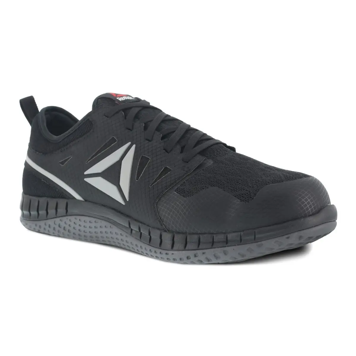 Reebok Work Women`s Print Work Steel Toe Athl Black and Dark Grey - 7.5 Medium