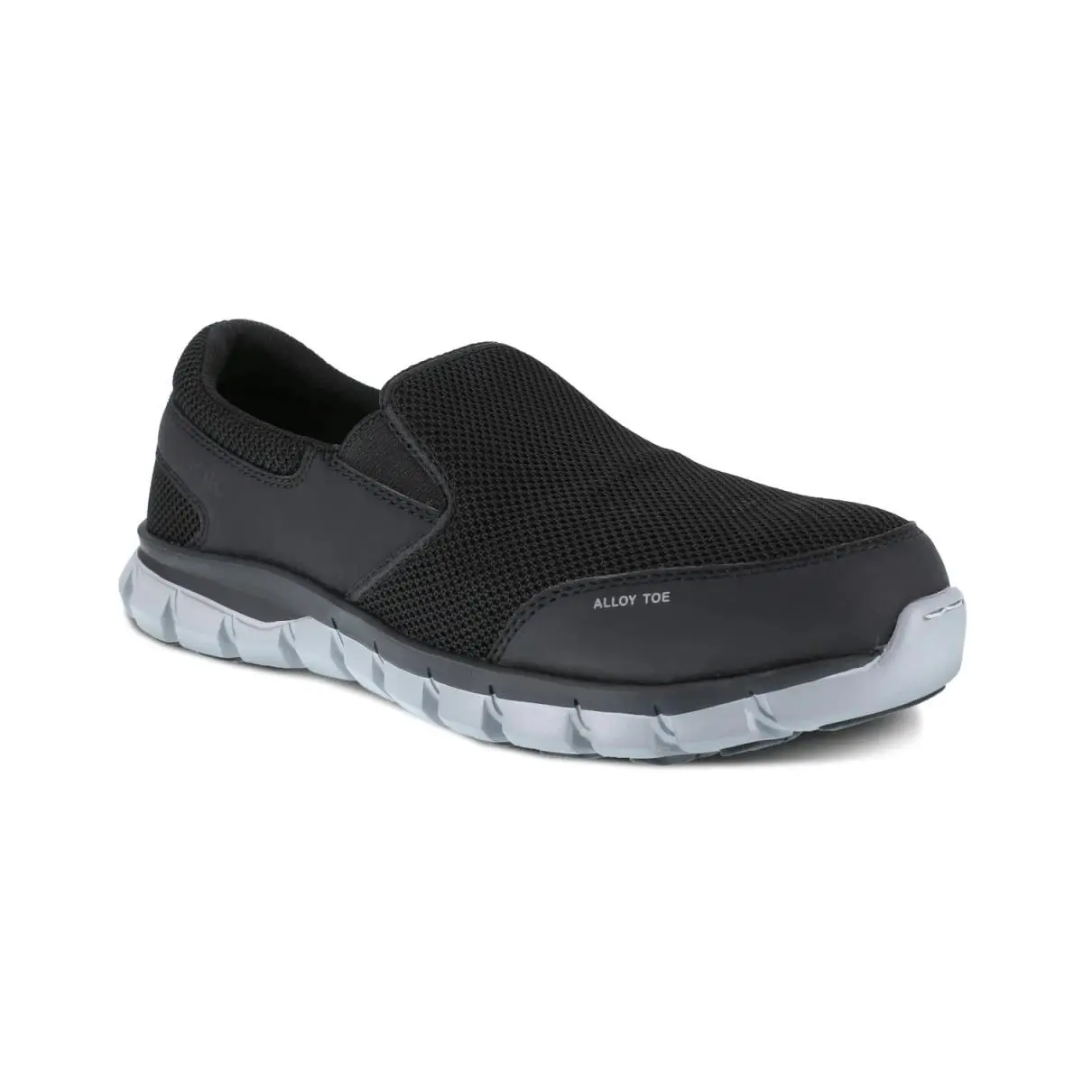 Reebok Work Men`s Sublite Cushion Alloy Toe Comfort Eh Athletic Black - 8 Wide