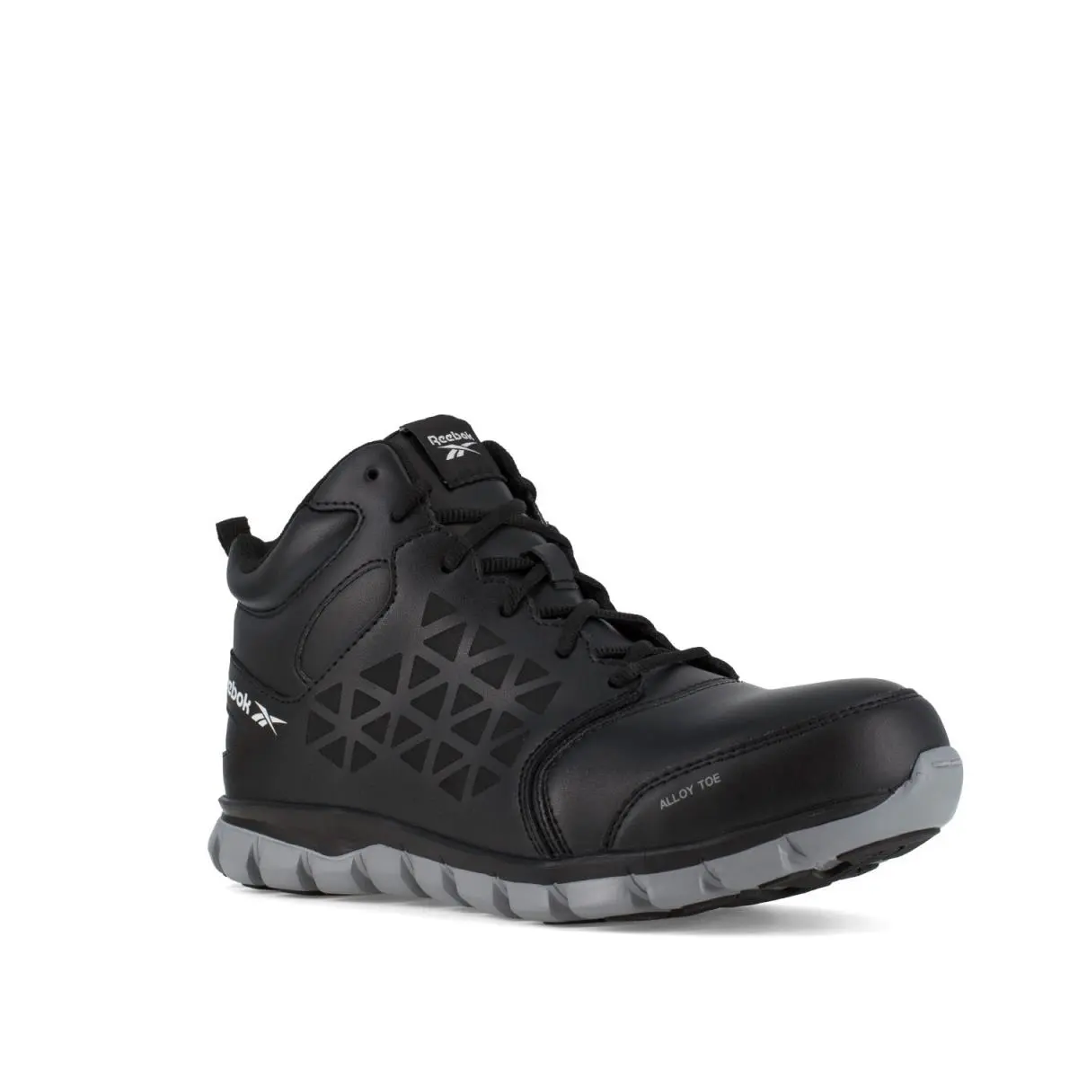 Reebok Work Men`s Sublite Cushion Alloy Toe Work Boot Black - 11 Medium