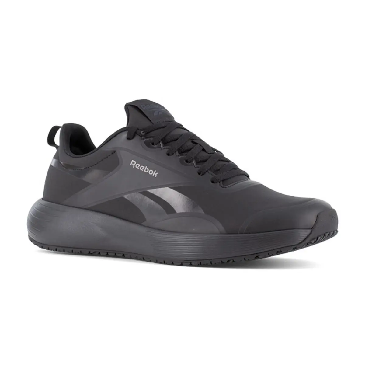 Reebok Men`s Rb5101 Black Lite Plus 4 Work Soft Toe Athletic Black - 9 Medium