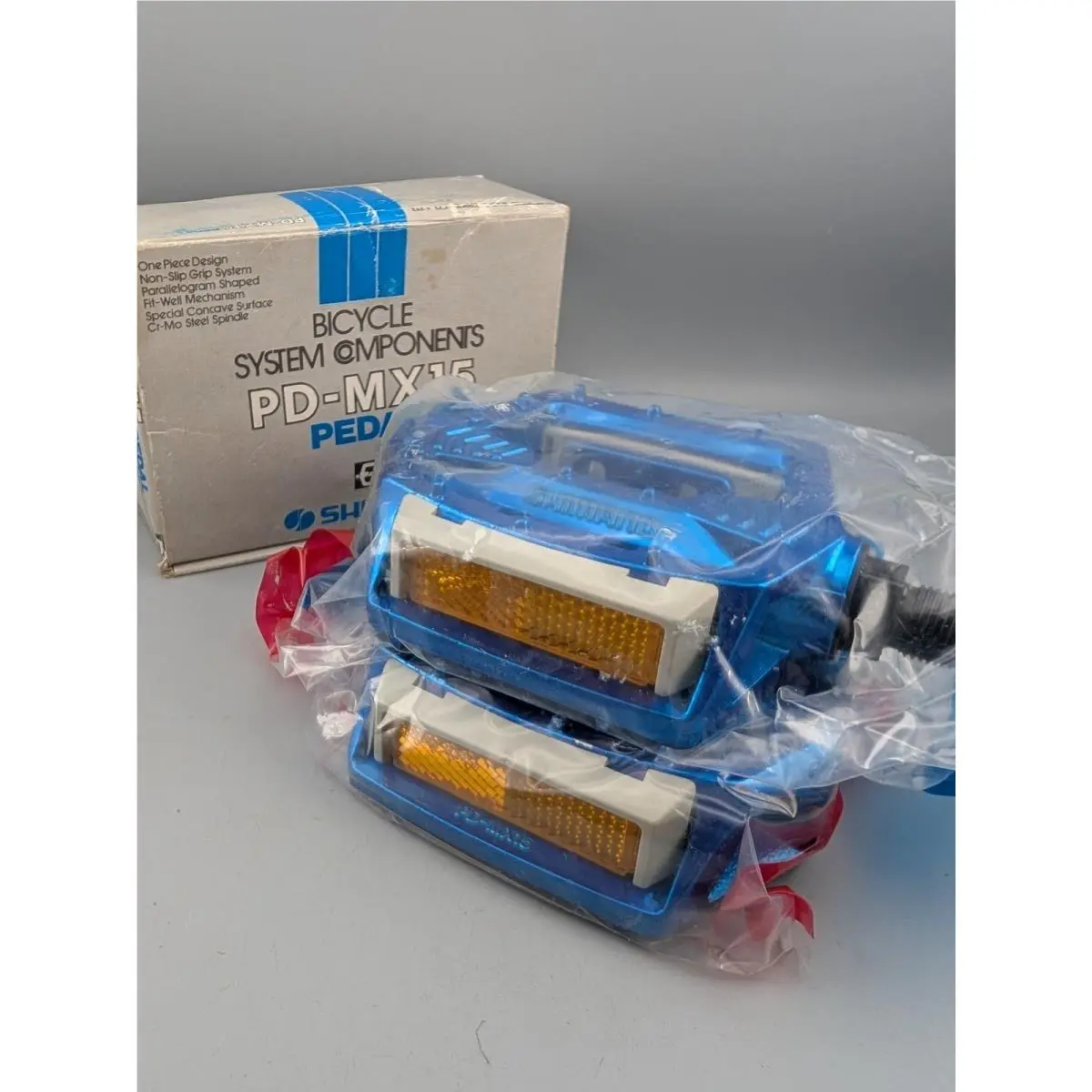 Nos Shimano PD-MX15 Pedals 9/16” – Vintage Bmx Old School Blue