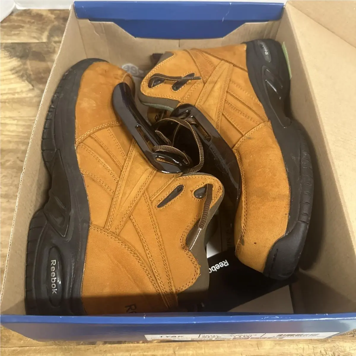 Reebok Tyak RB4327 Men’s Work Boot SZ 9 W Composite Toe Tan