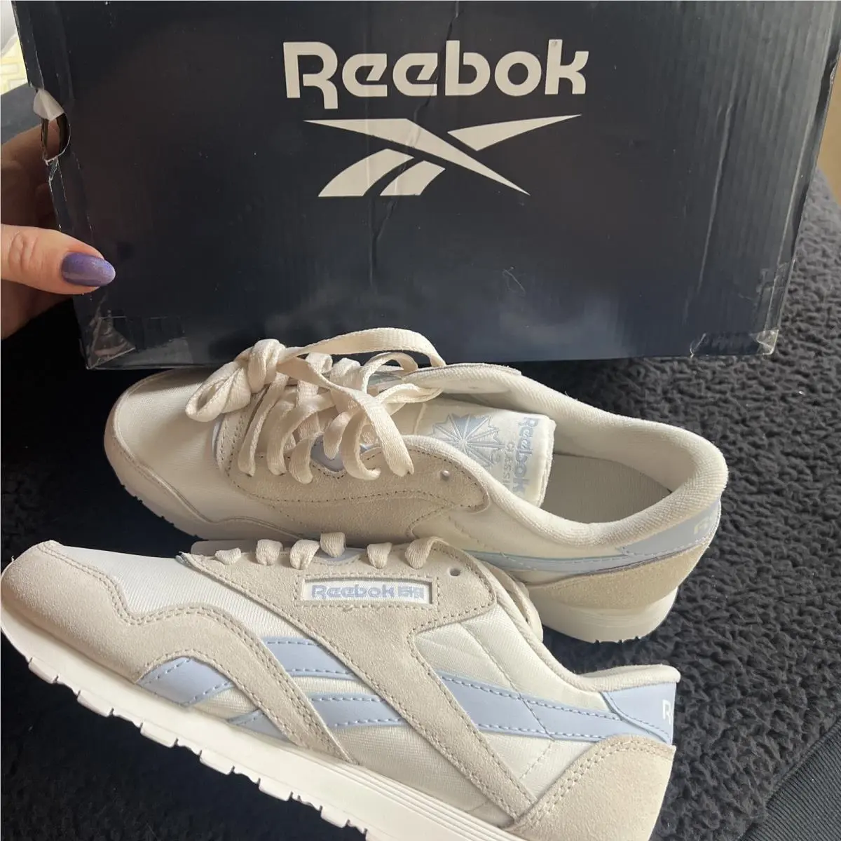 Reebok shoes - Reebok Classic Nylon - Classic Nylon - Bone/Pale Blue/Chalk 8