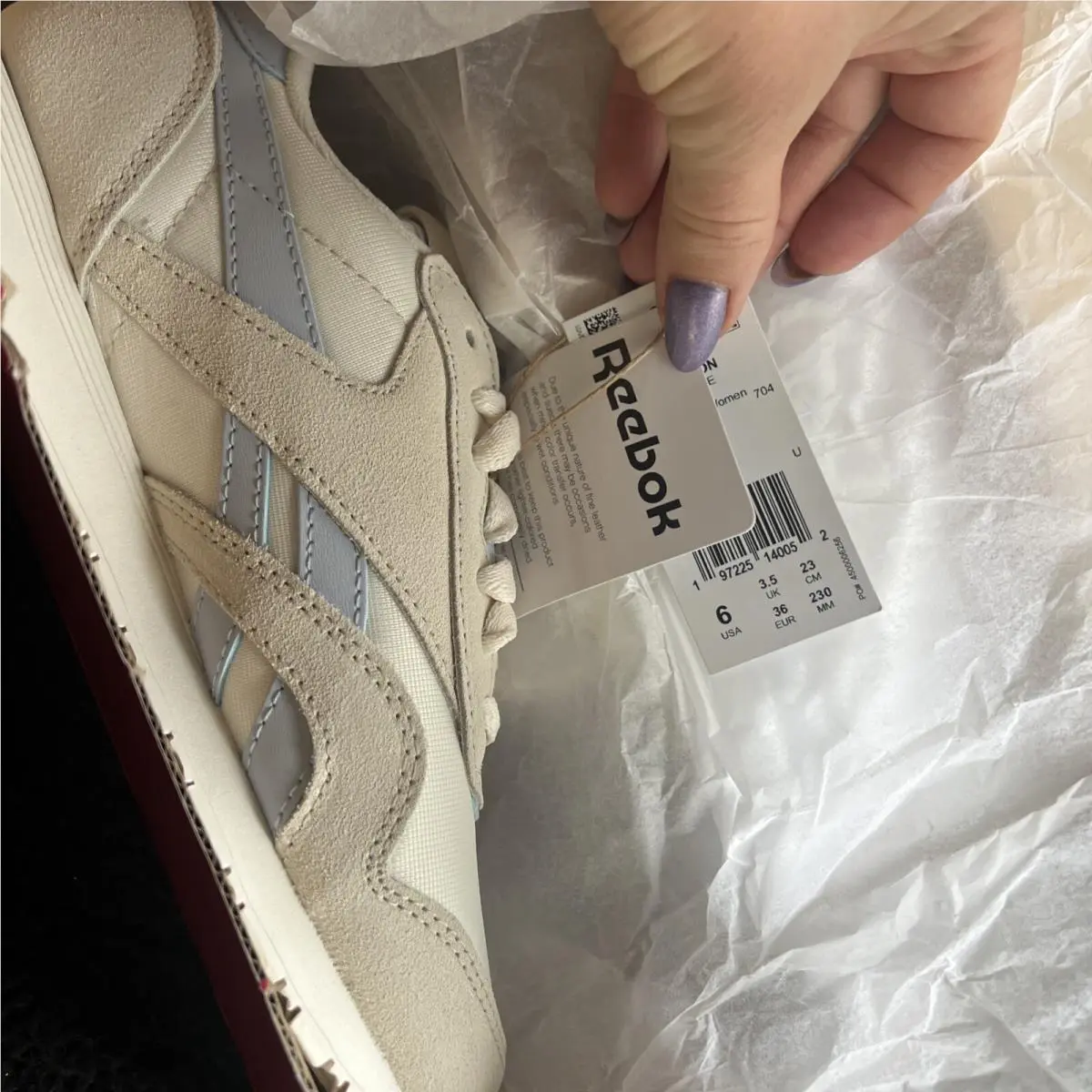 Reebok shoes - Reebok Classic Nylon - Classic Nylon - Bone/Pale Blue/Chalk 10