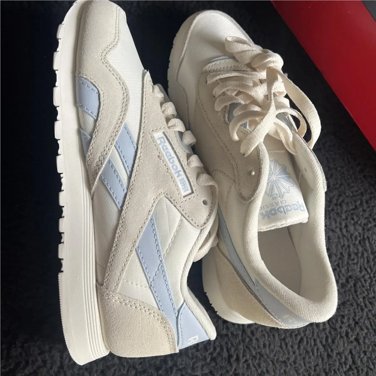 Reebok shoes - Reebok Classic Nylon - Classic Nylon - Bone/Pale Blue/Chalk 7