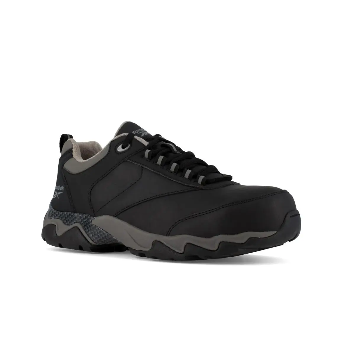 Reebok Work Beamer Comp Toe Eh Work Shoe Black with Grey Trim - 15 Medium