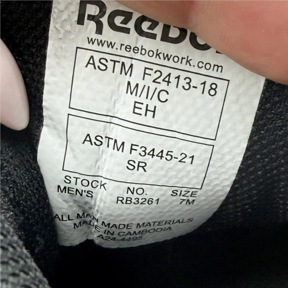 Reebok shoes - Black (UPC: 690774553262) 10