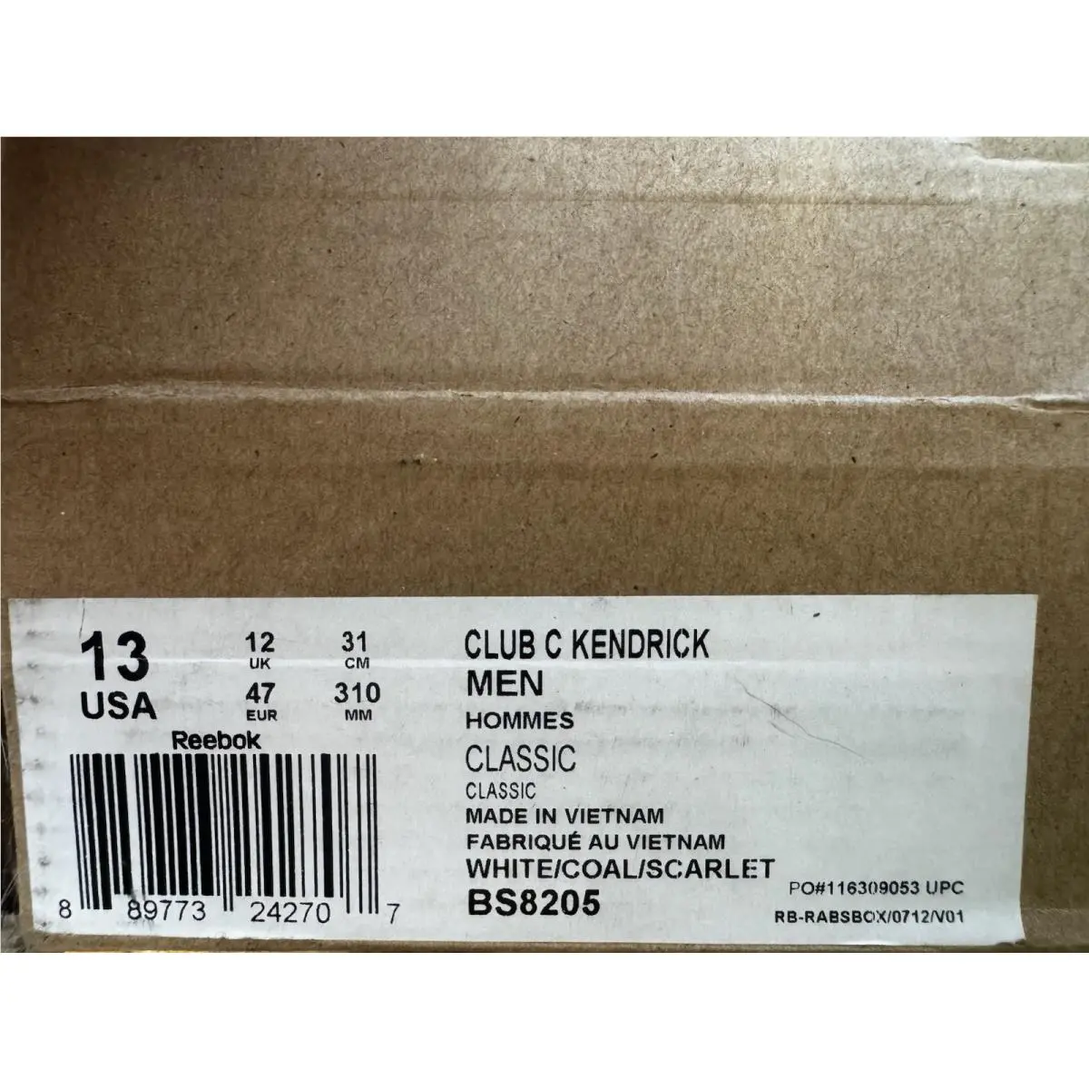 Reebok shoes - Reebok Kendrick Lamar - Kendrick Lamar - BS8205 - White 10