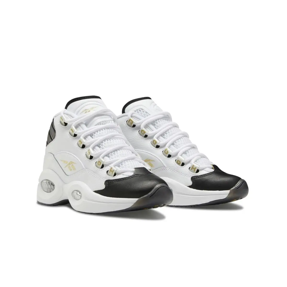 Reebok shoes - white/black/gold metallic (UPC: 193099582622) 0