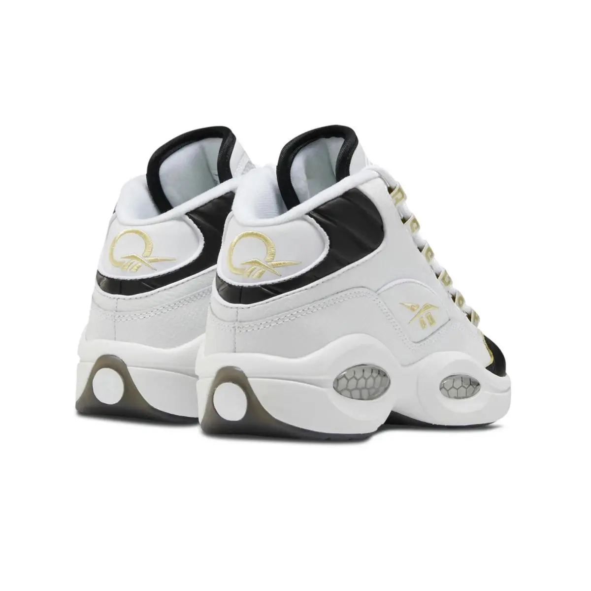 Reebok shoes - white/black/gold metallic (UPC: 193099582622) 1