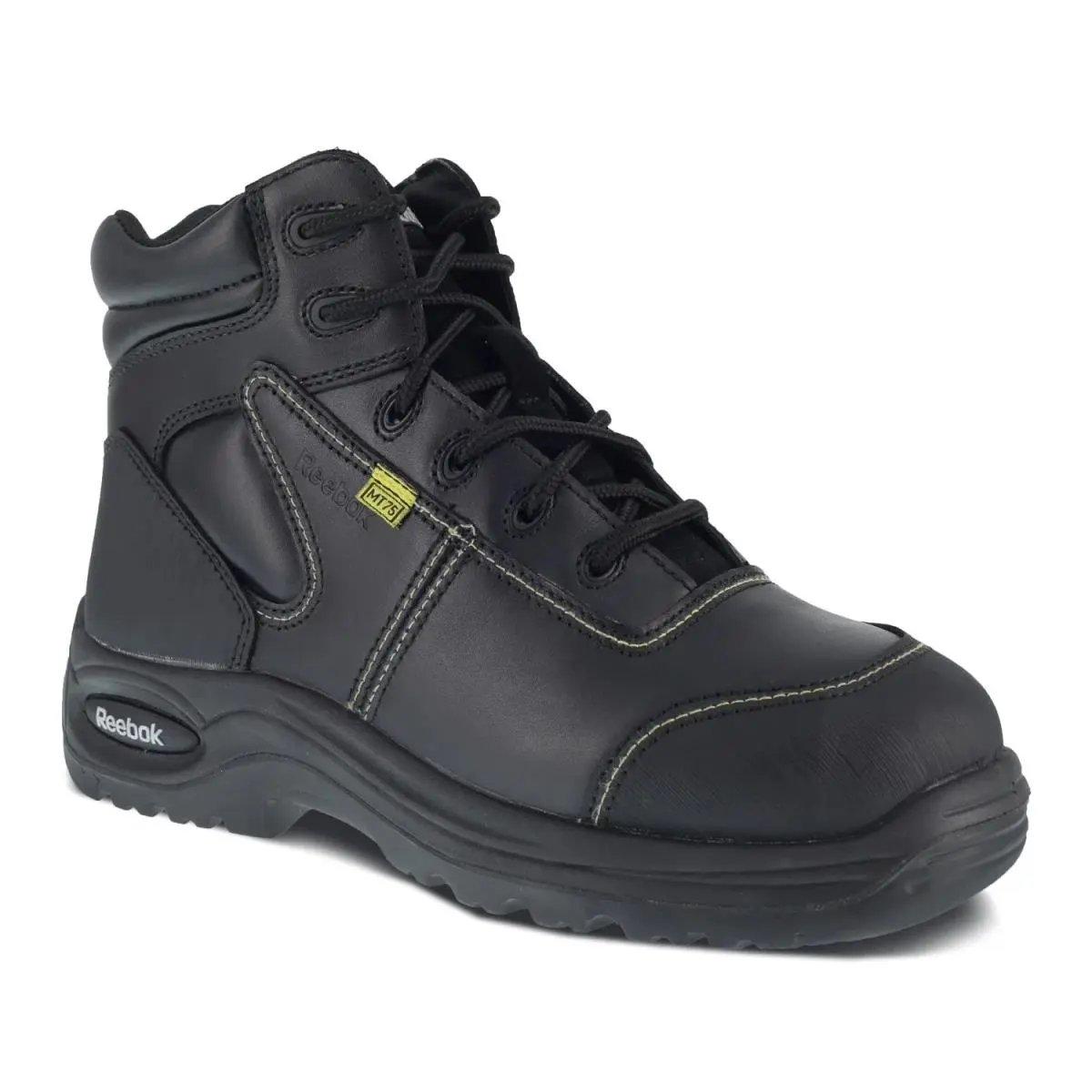 Reebok Work Men`s Trainex Comp Toe Work Boot Met Guard Black - 6 Wide