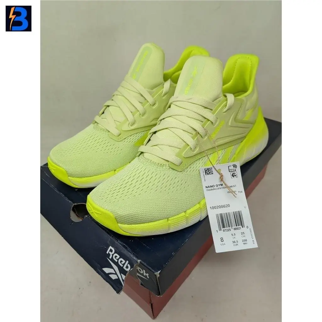 Reebok Women`s Nano Gym Running Shoes - Astro Lime/white Size 8