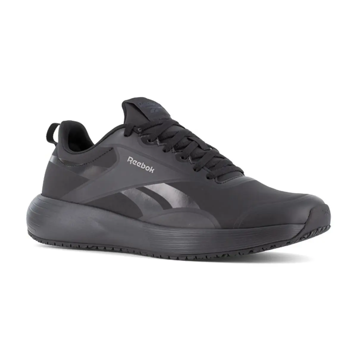 Reebok Men`s Rb5101 Black Lite Plus 4 Work Soft Toe Athletic Black - 9 Wide