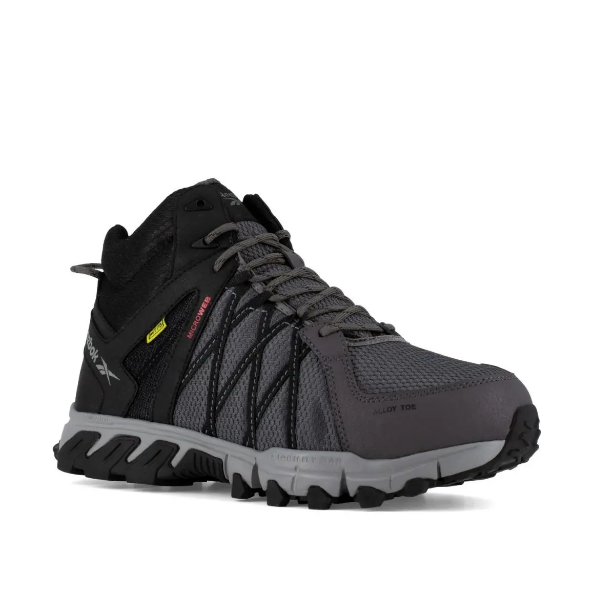 Reebok Work - Men`s Trailgrip - Rb3404 Men`s Athlet Grey and Black - 10.5 Wide - Black, Grey