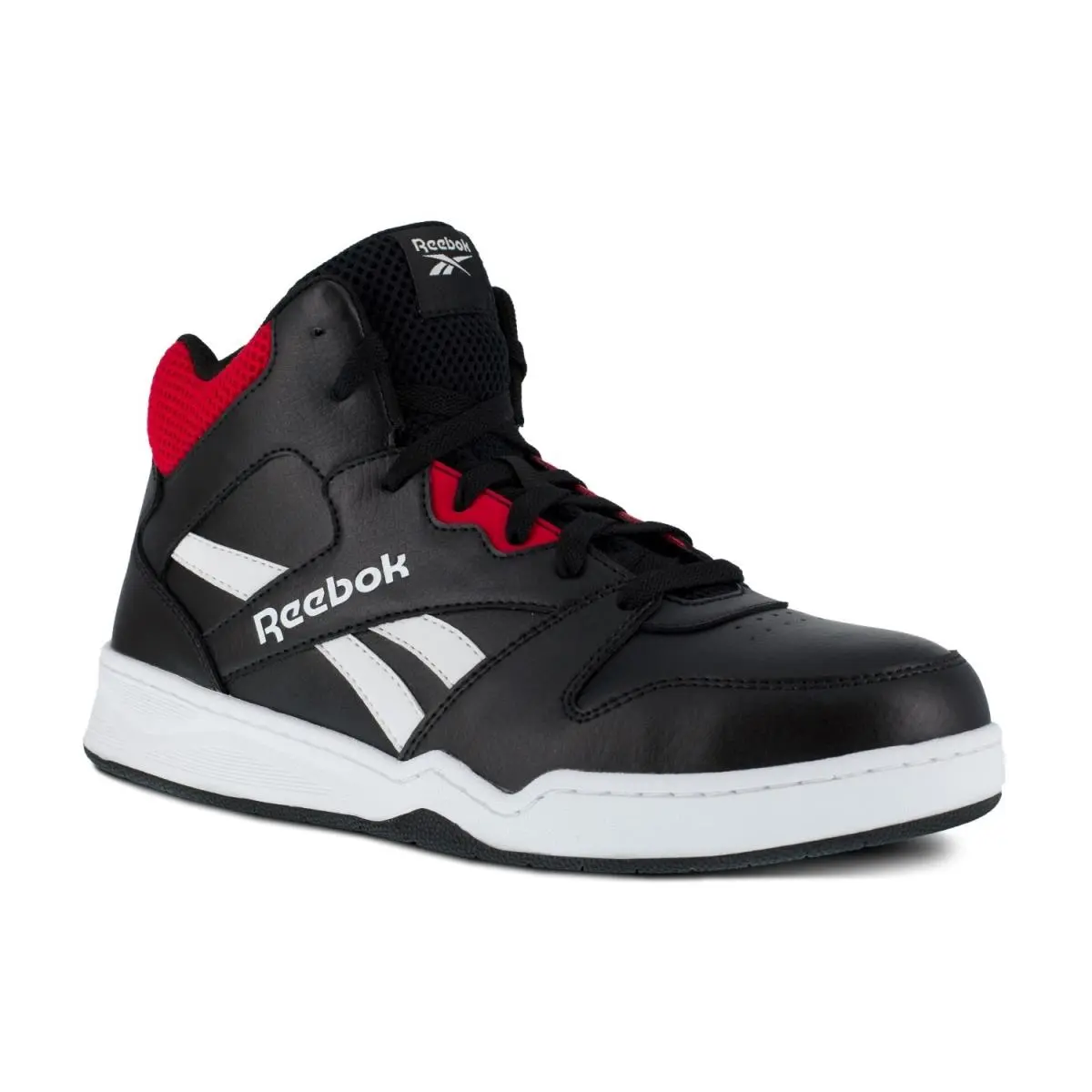 Reebok Work Men`s Bb4500 High Top - Electrical Hazar Black and Red - 11 Medium