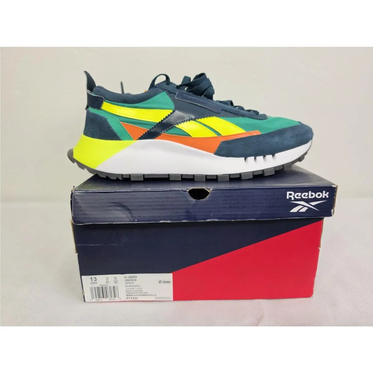 Reebok shoes - Reebok Classic Leather - Classic Leather - blue/yellow/green 0