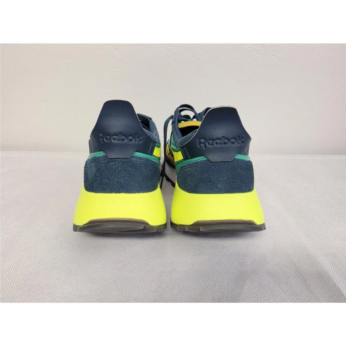 Reebok shoes - Reebok Classic Leather - Classic Leather - blue/yellow/green 6