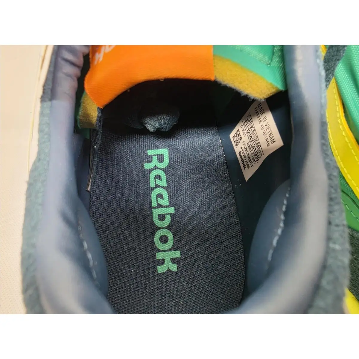 Reebok shoes - Reebok Classic Leather - Classic Leather - blue/yellow/green 8