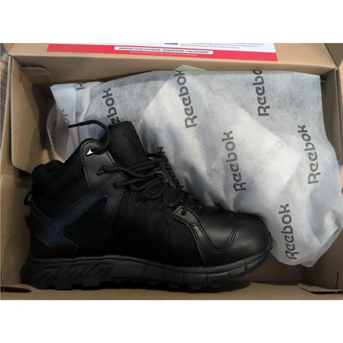 Reebok-RB3405 Trailgrip Work Athletic Work Hiker Boot - Alloy Toe - Mens Size 7