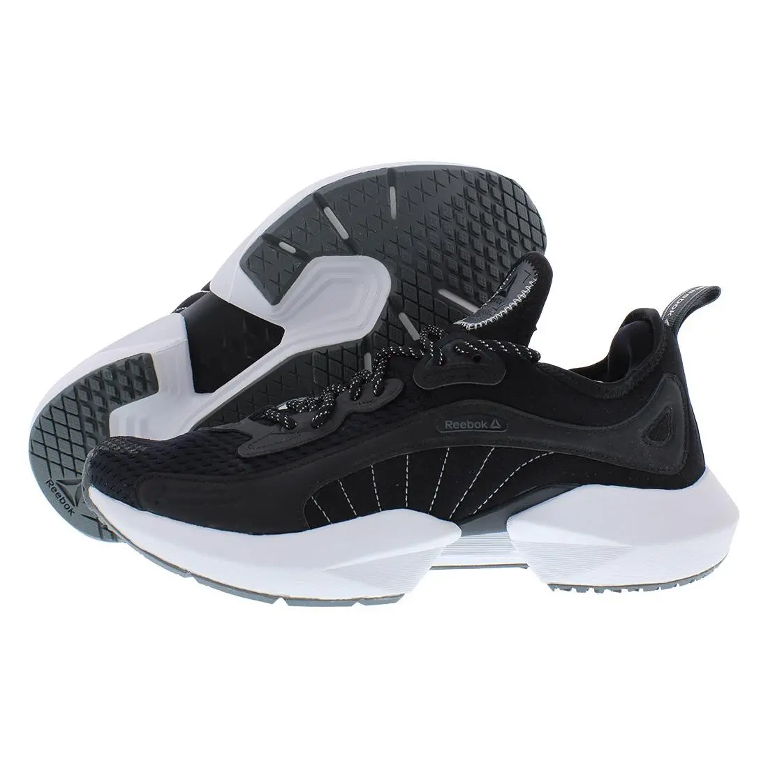 Reebok Sole Fury Womens Shoes Size 7.5 Color: Black/white/alloy