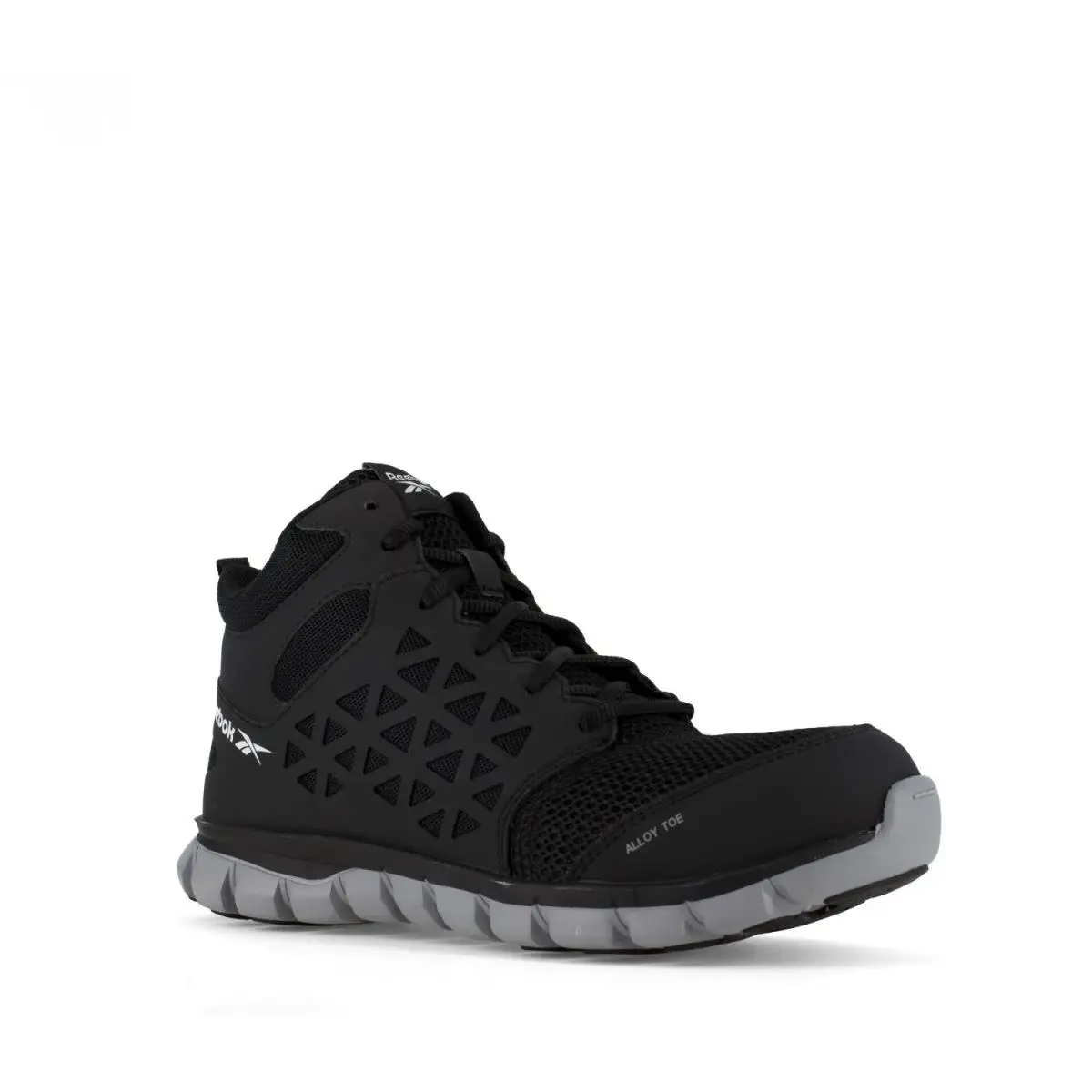 Reebok Work Men`s Sublite Cushion Alloy Toe Work Boot Esd Black - 6.5 Wide