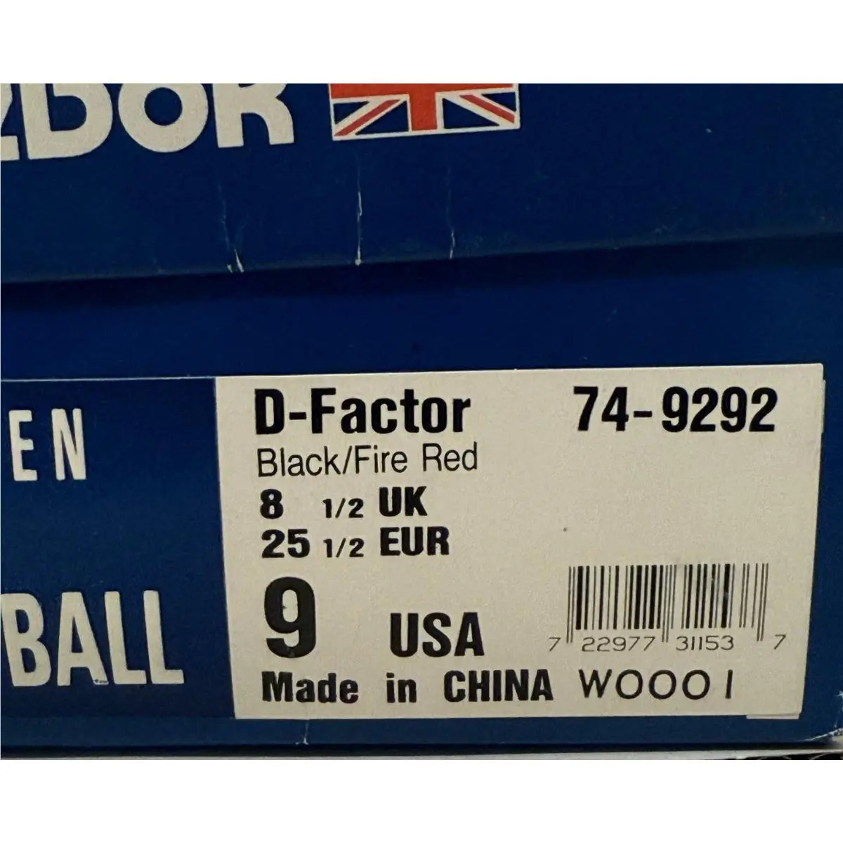 Reebok shoes - D-Factor - 74-9292 - Black 10