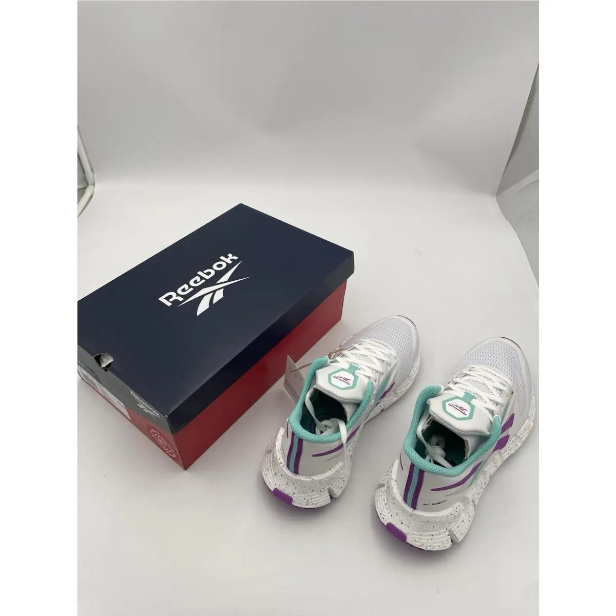 Reebok shoes - REEBOK FLOATZIG 1 - FLOATZIG - White, Aqua, Purple 9