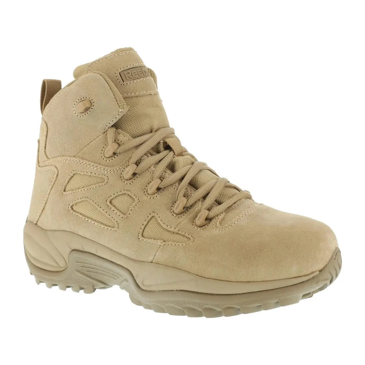 Reebok Duty Men`s Rapid Response Tactical Soft Toe Boot Desert Tan - 6.5 Wide