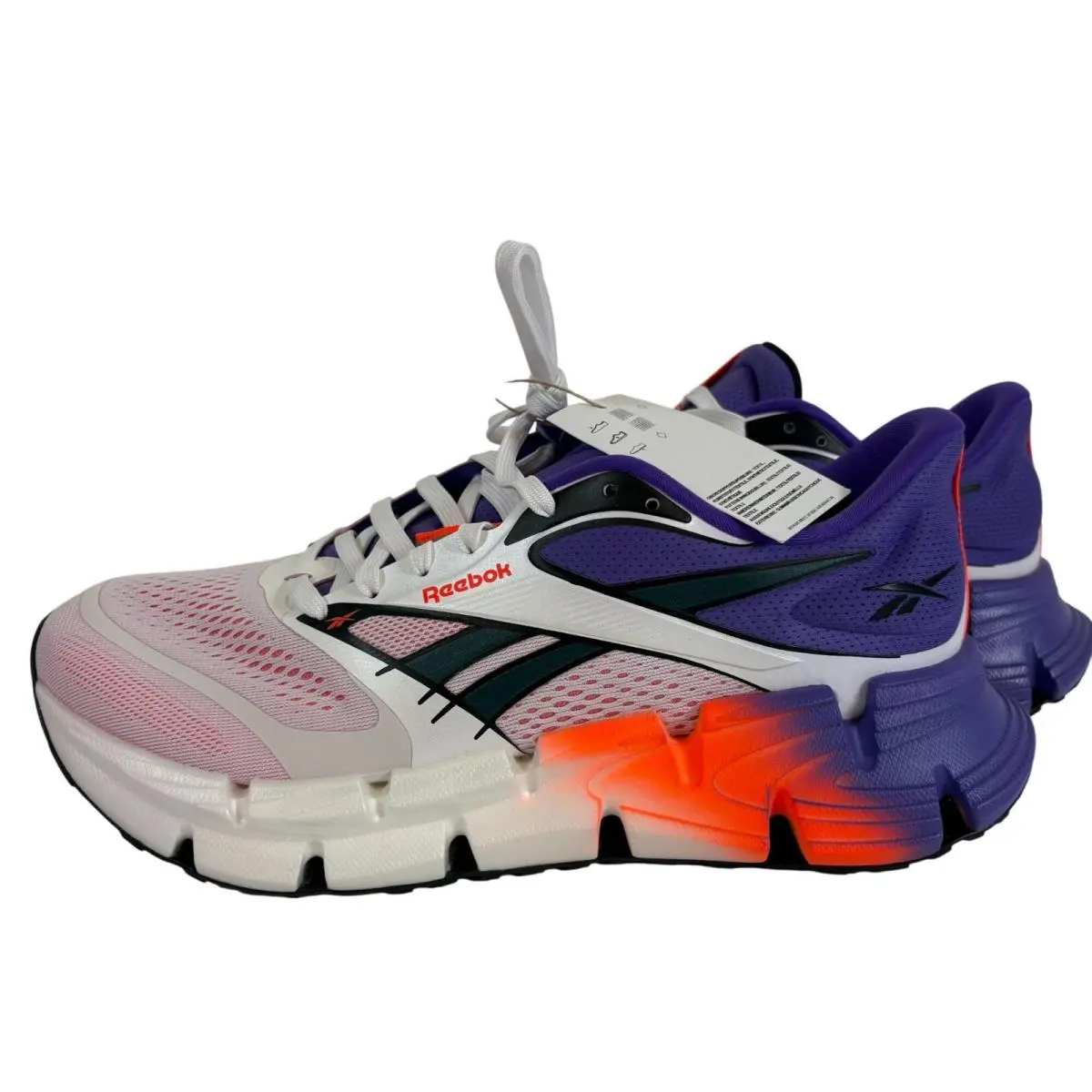 Reebok Floatzig 2 Shoes Mens Size 9 White Purple Orange Running