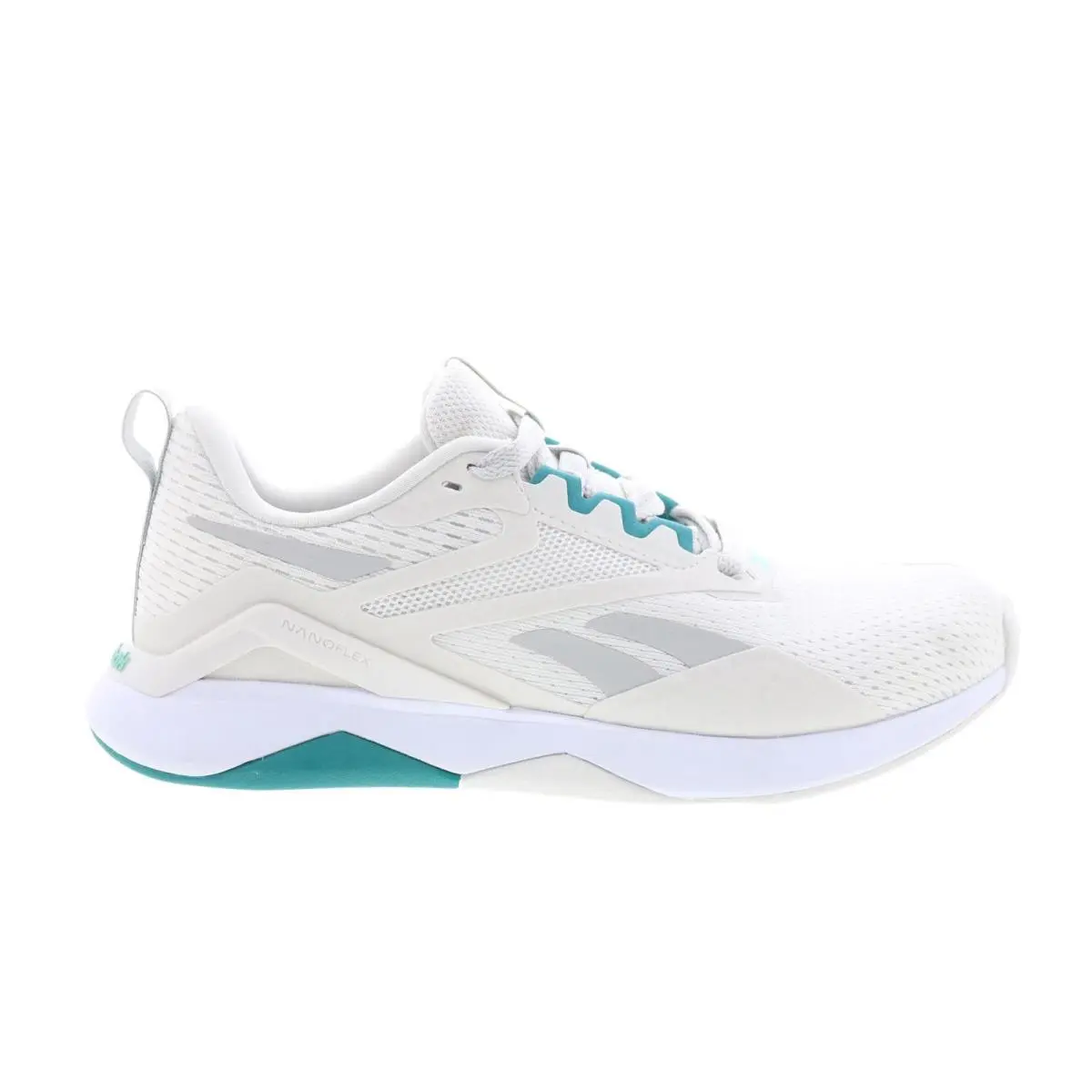 Reebok Nanoflex TR 2 Womens Gray Canvas Athletic Cross Training Shoes 8 - Gray