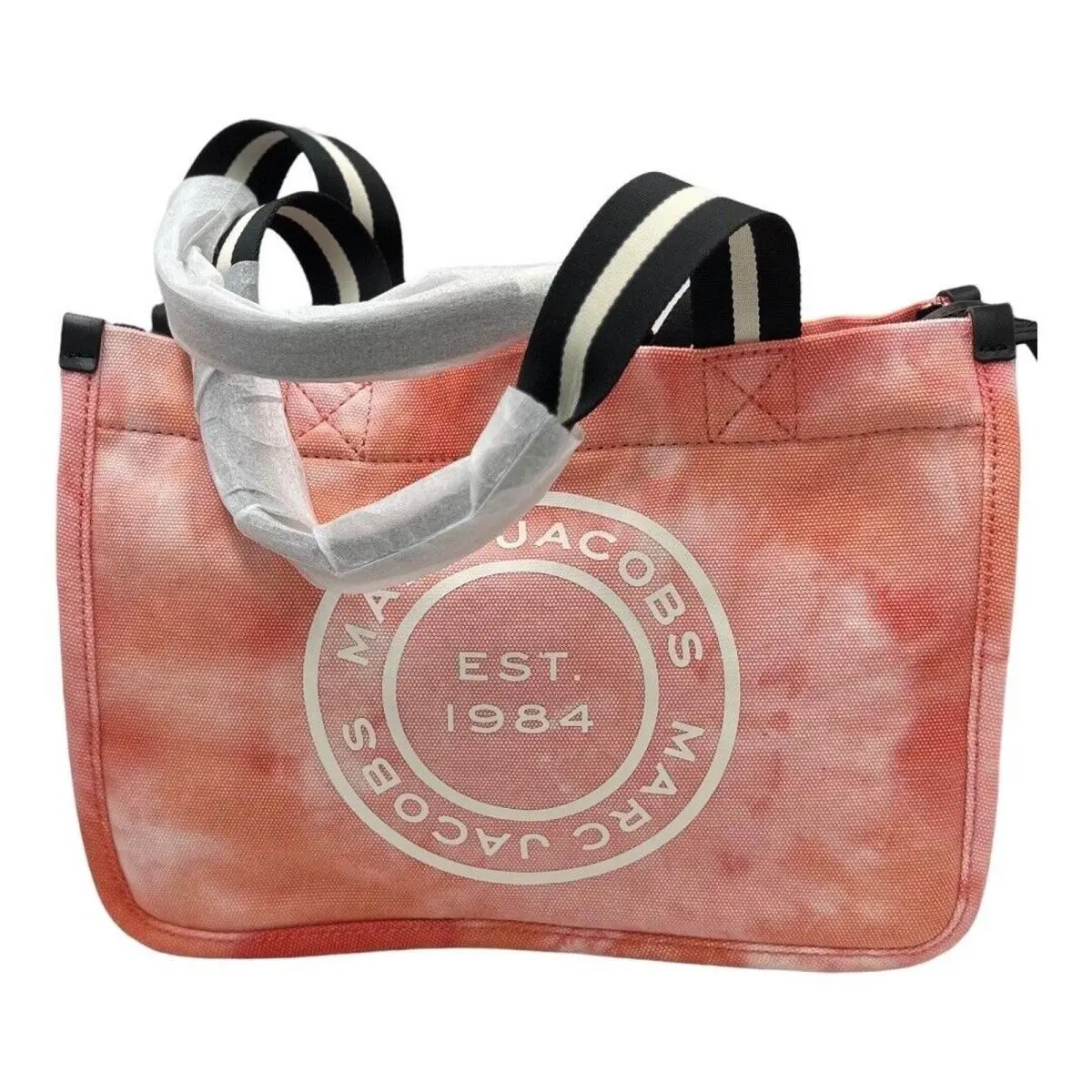 Front Mono Melon/orange/red Multicolor Lg Signet Women`s Tote by Marc Jacobs