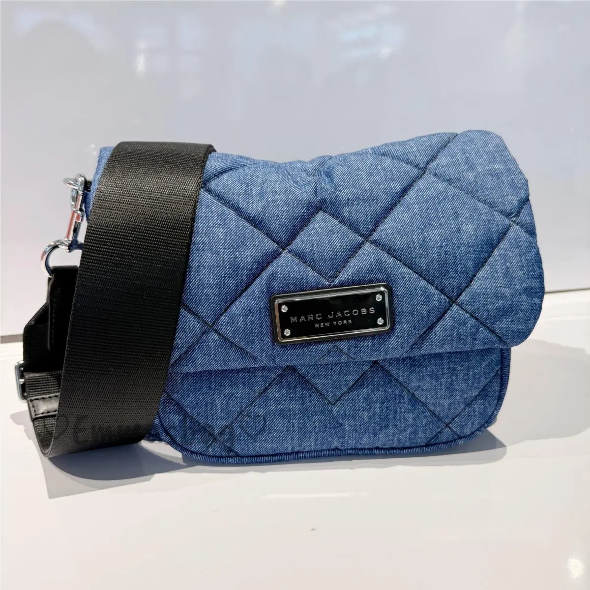 Nylon Messenger Bag 4S6HMS106H02 Denim Blue Colored by Marc Jacobs