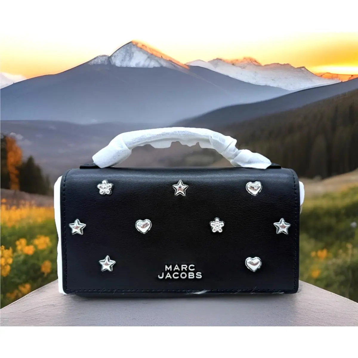 The Icon Mini Studs Glam Mirror Top Handle Crossbody Bag by Marc Jacobs