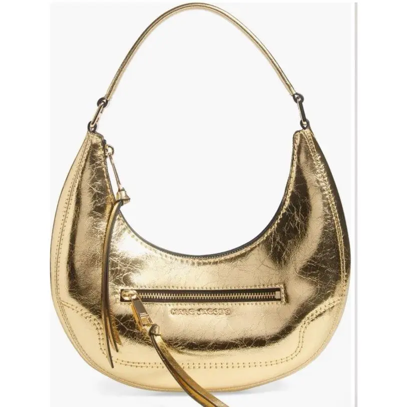 Small Crinkle Cruiser Shoulder Bag Gold by Marc Jacobs