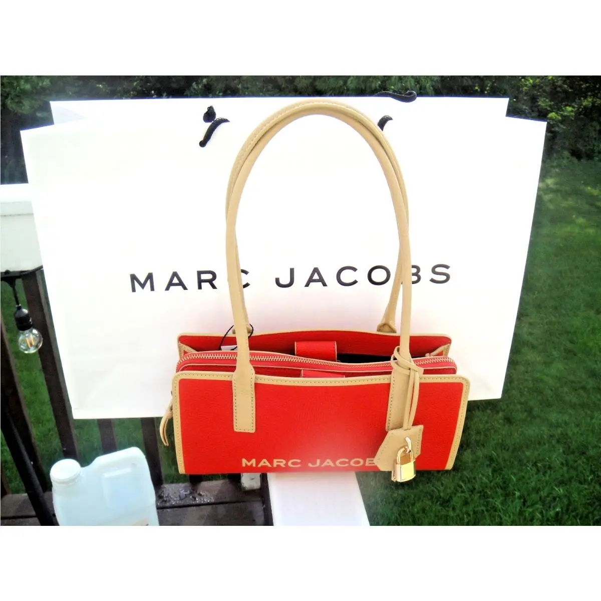 Sunset Multi Bold Pebbled Leather Satchel Bag.MSRP$398.00 by Marc Jacobs