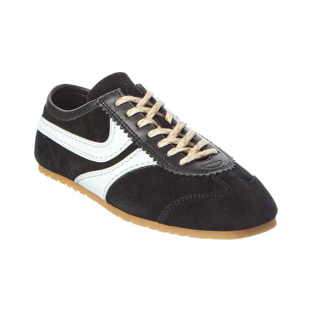 Dries Van Noten Suede Leather Paneled Sneaker Women`s