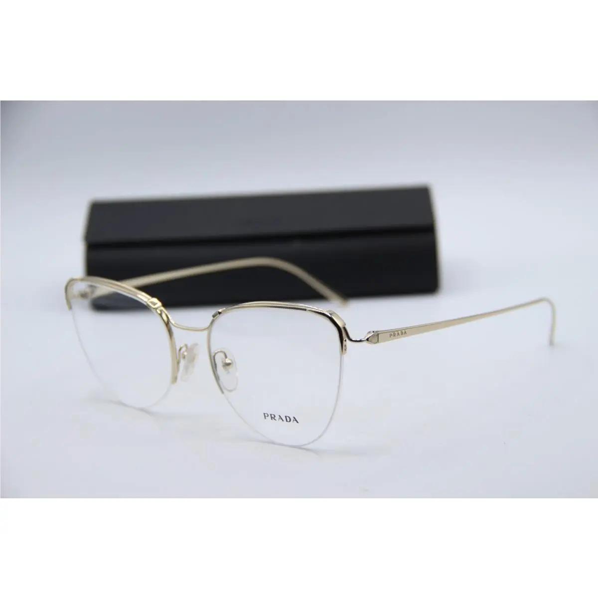 Prada Vpr 60U ZVN-1O1 Gold Designer Eyeglasses W/case 53-19