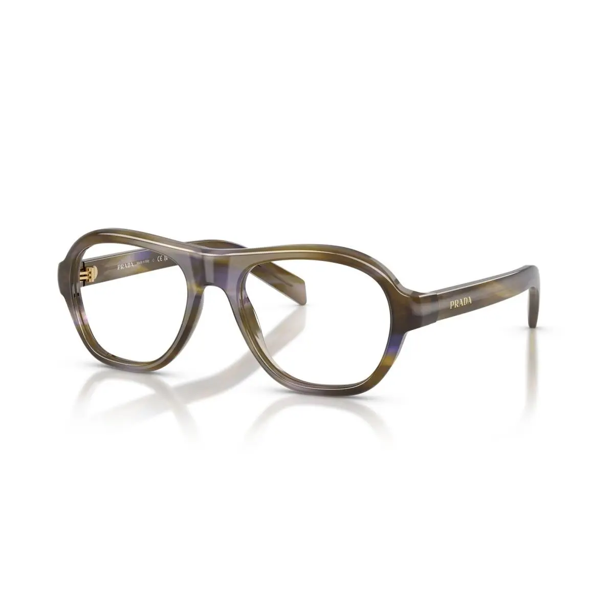 Prada C12VF Eyeglasses 23G1O1 Brown