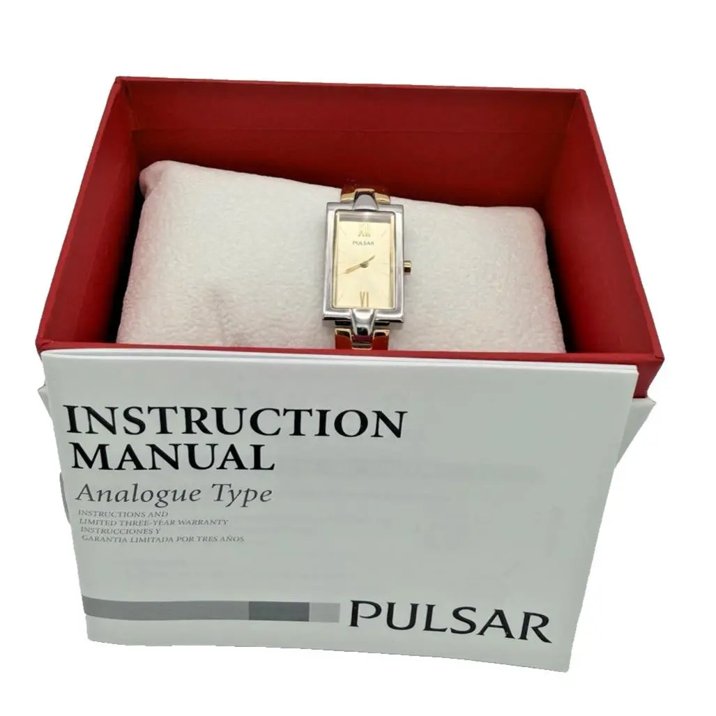 Pulsar by Seiko Women`s Gold Dial Two-tone Quartz Watch PEGG13