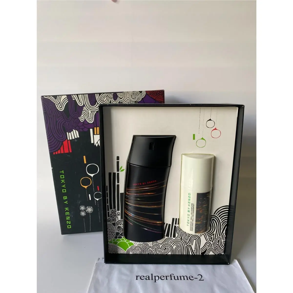 Tokyo Gift Gift Set 3.4 oz Edt Spray 2.5 oz Roll on Deodorant. Real by Kenzo