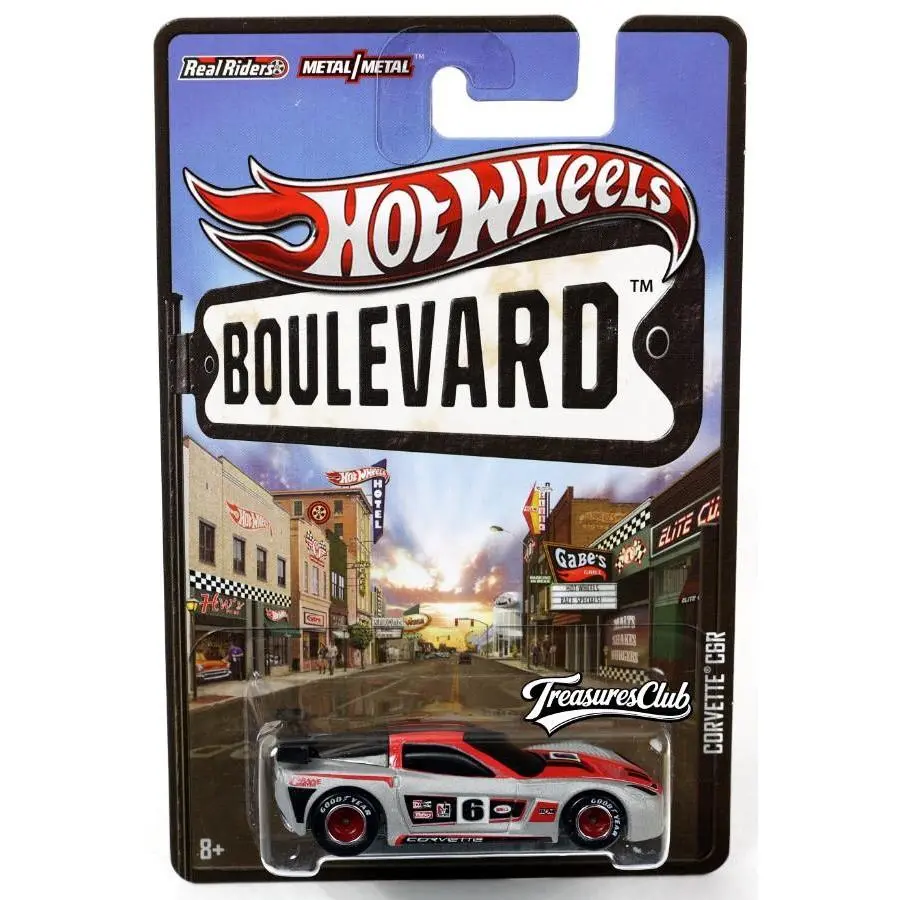 Hot Wheels Corvette C6R Boulevard Series - X8299 Nrfp 2012 Red/gray Real Riders
