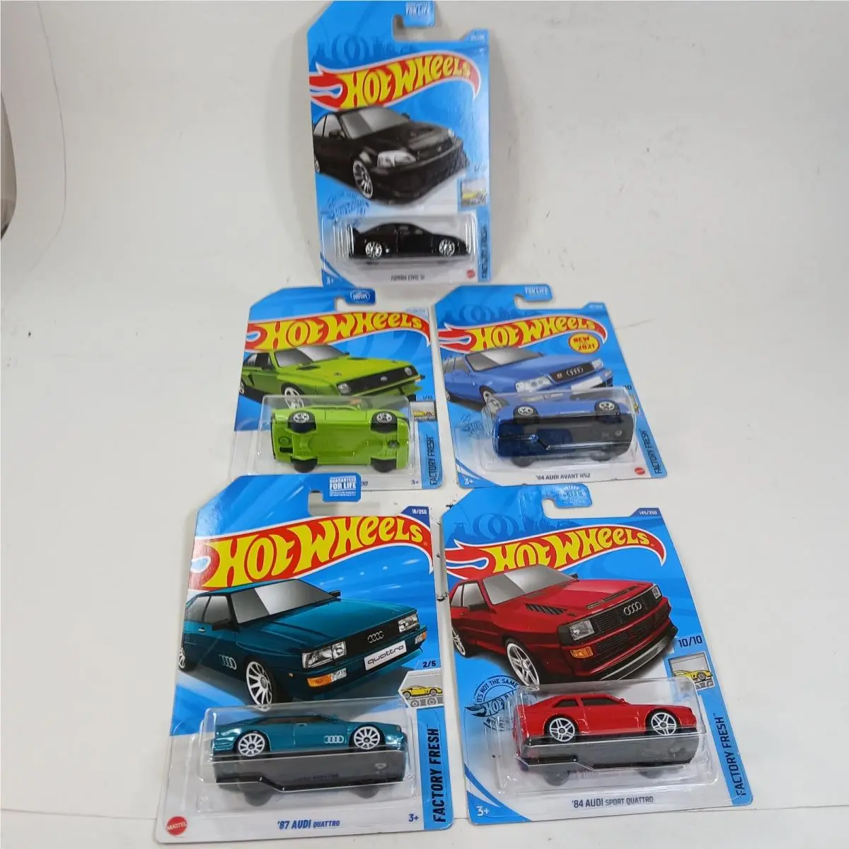 Hot Wheels Factory Fresh Honda Civic Si Black 87 Audi Quattro 84 Sport Avant RS2