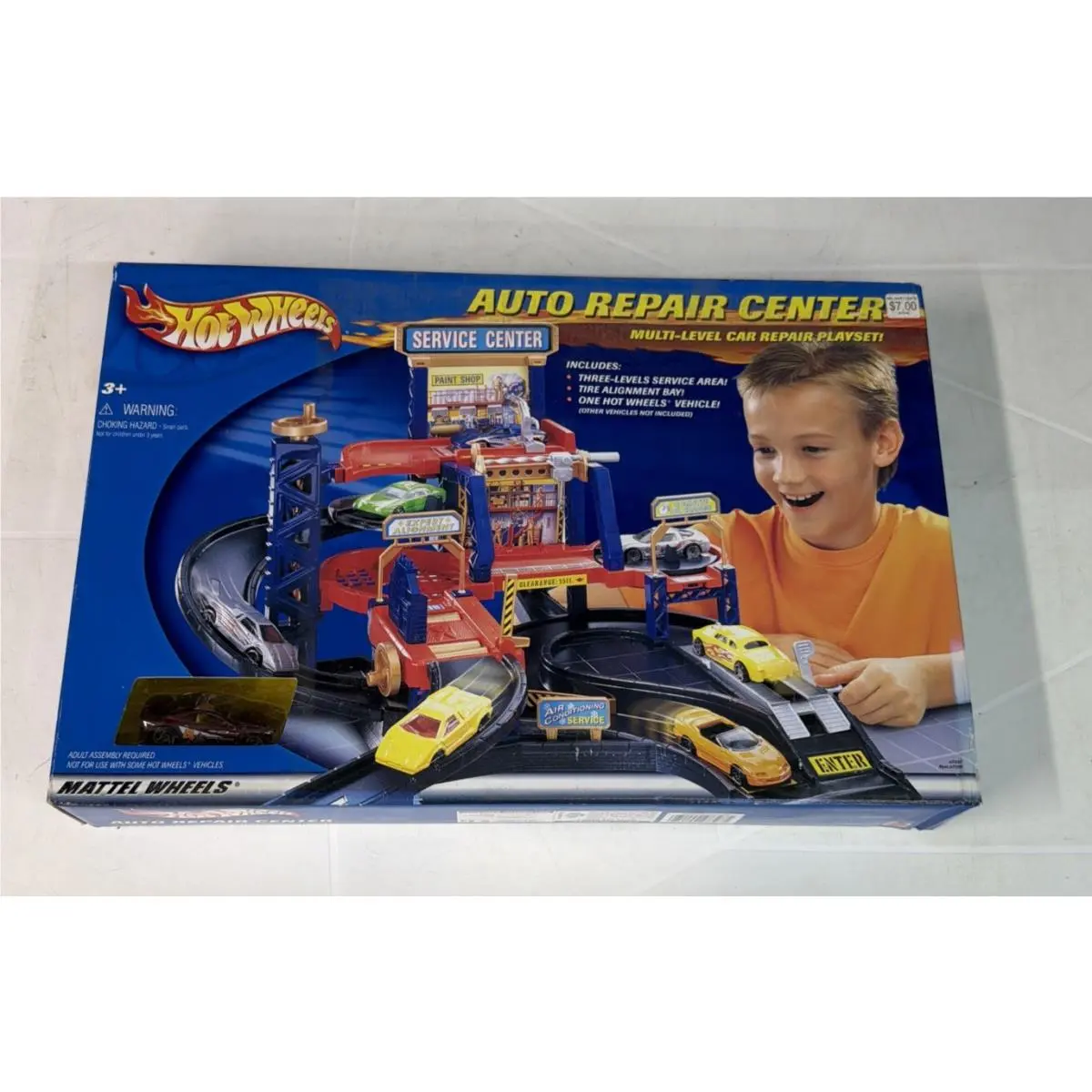 2002 Mattel Hot Wheels Auto Repair Center With/ Vehicle
