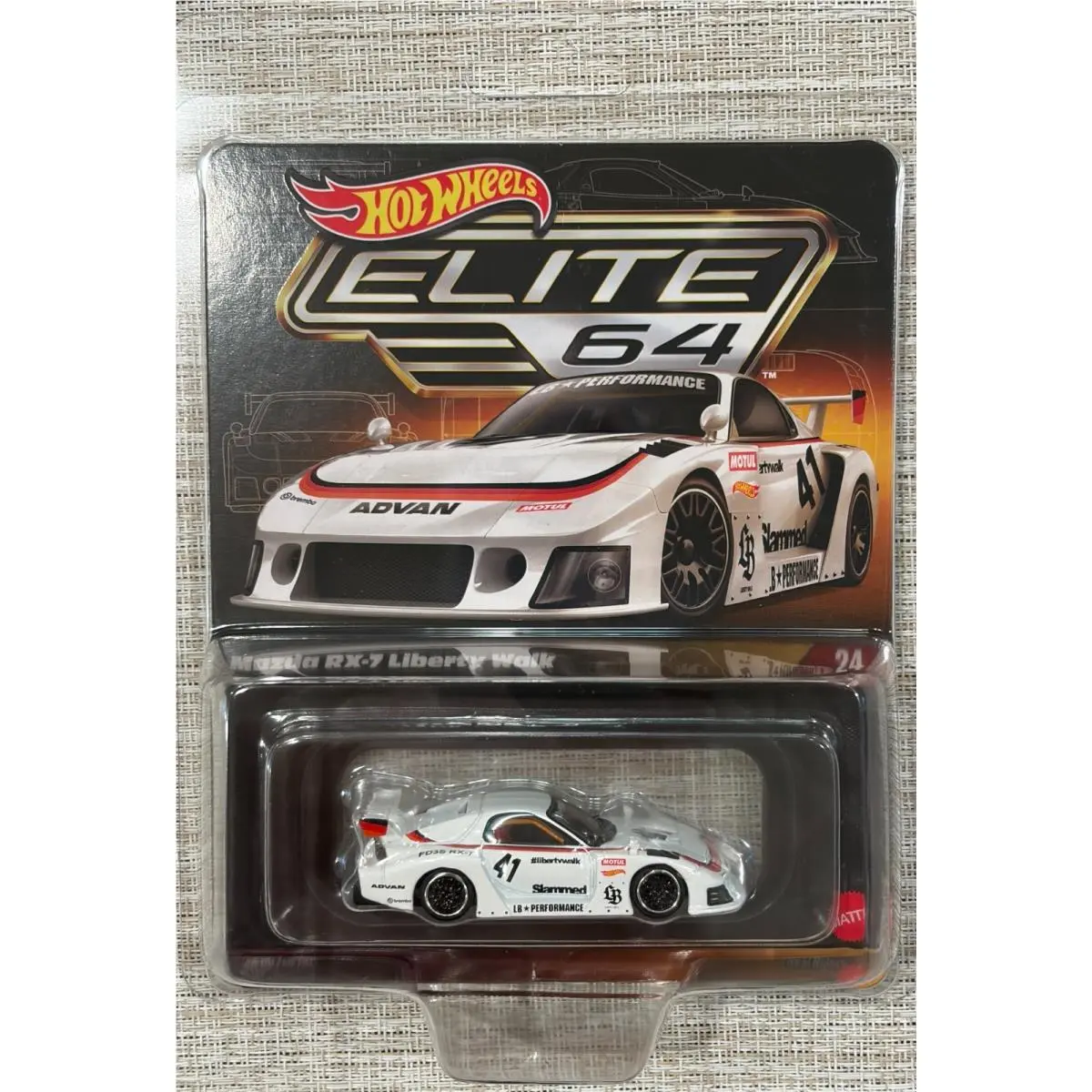 2026 Hot Wheels Elite 64 24 Mazda RX-7 Liberty Walk
