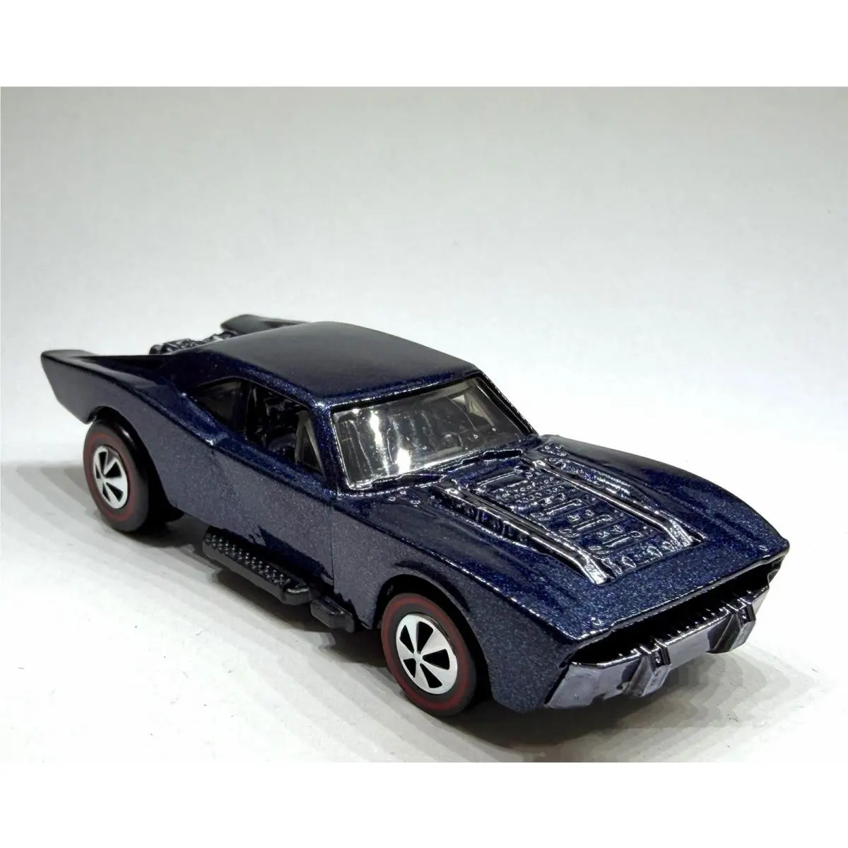Hot Wheels Custom Made Redline Midnight Blue Batman Batmobile GRX23 Dc Comics